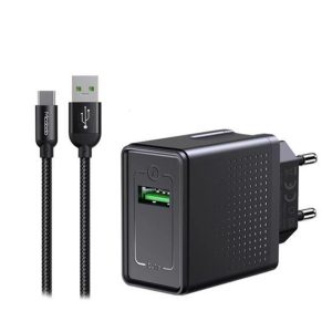 شارژر دیواری 22.5 وات مک دودو مدل 22.5W VOOC Travel Charger Set به همراه کابل USB-C