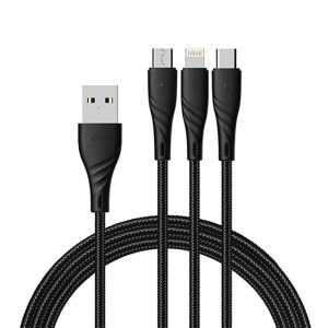 کابل تبدیل USB به USB-C/microUSB/لایتنینگ مک دودو مدل CA-6450 طول 1.2 متر