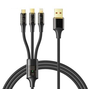 کابل تبدیل USB به MicoUSB/ USB-C / لایتنینگ مک دودو مدل CA-333 طول 1.2 متر