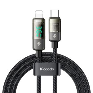 کابل USB-C به لایتنینگ مک دودو مدل Digital Pro Auto Power Off طول 1.2 متر