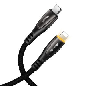 کابل تبدیل USB-C به لایتنینگ مک دودو مدل  PD 36W LED Indicator طول 1.2 متر